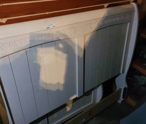 lot 163 image: FULL SIZE BED FRAME AS SHOWN.