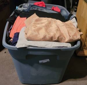 lot 181 image: CONTAINER LOT OF ASSORTED CLOTHING AS SHOWN. NICE MIXED LOT