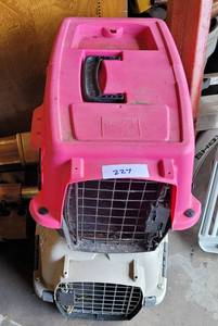 lot 227 image: (2) PET CARRIERS AS SHOWN.