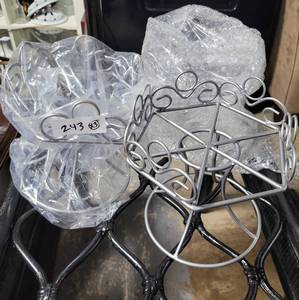 lot 243 image: (3) METAL TABLE TOP HOLDERS AS SHOWN. (SOLD 3 X THE MONEY)
