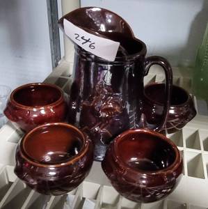 lot 246 image: COFFEE  TEA SET IN STYLECOLOR SHOWN.