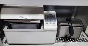 lot 252 image: BREAD MAKER AND FRYER AS SHOWN.