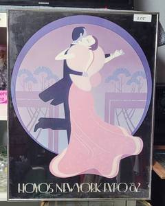 lot 255 image: HOYOS NEW YORK EXPO 82 FRAMED POSTER AS SHOWN.