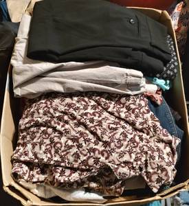 lot 191 image: BOX LOT OF ASSORTED CLOTHING AS SHOWN. NICE MIXED LOT