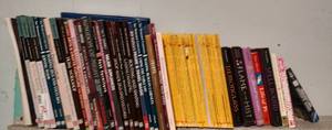 lot 195 image: ASSORTED BOOKS AS SHOWN.
