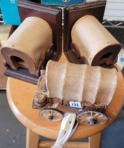 lot 136 image: WESTERN THEMED DECOR ITEMS.