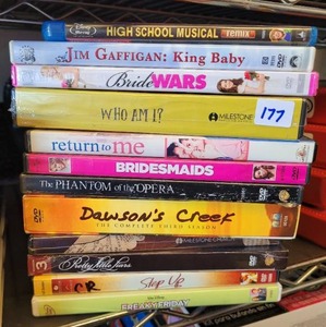 lot 177 image: ASSORTED DVDS.