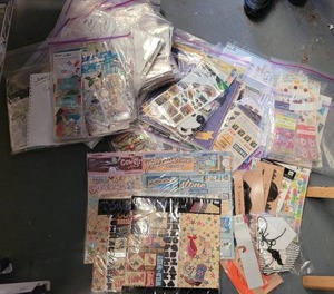 lot 155 image: SCRAPBOOK  CRAFTING SUPPLIES AND ACCESSORIES.