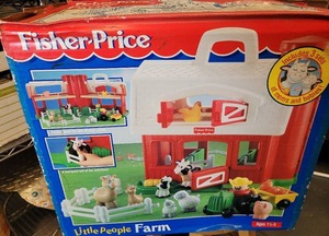 lot 164 image: FISHER PRICE LITTLE PEOPLE FARM WITH BOX.