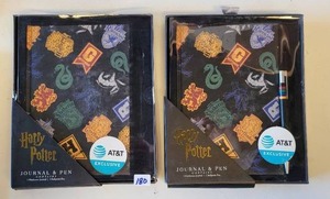 lot 180 image: HARRY POTTER JOURNAL AND PEN SETS IN PACKAGES.