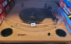 lot 183 image: ION TURNTABLE, NO CORDS.