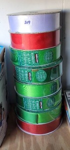 lot 209 image: KIRKLANDS RIBBON SPOOLS.