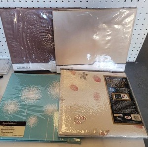 lot 222 image: (4) NEW, SCRAPBOOK ALBUMS.