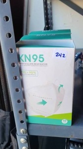 lot 242 image: (3) BOXES OF KN95 FACE MASKS. 10 PER PACK.