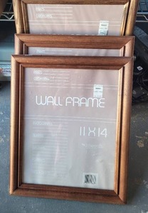 lot 252 image: (4) WOODEN 8X10 FRAMES.