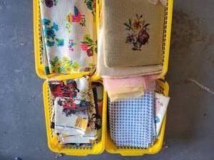 lot 282 image: LOT OF ASSORTED FABRICS.