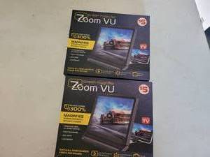lot 285 image: (2) NEW, ZOOM VU SCREEN MAGNIFYERS IN PACKAGES.