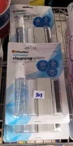 lot 303 image: NEW, OFFICE MAX LCD MONITOR CLEANERS IN PACKAGES.