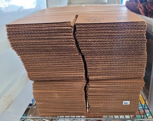 lot 331 image: NEW, CARDBOARD BOXES AS SHOWN. 7 x 7 x 7.