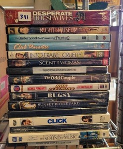 lot 341 image: LOT OF ASSORTED DVDS AS SHOWN.