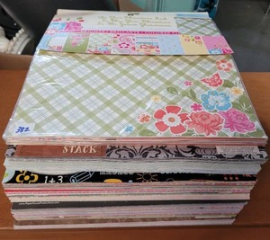 lot 382 image: LOT OF SCRAPBOOK PAPER.