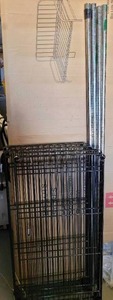 lot 392 image: METRO STYLE SHELF UNIT AS SHOWN. DISASSEMBLED.