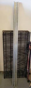 lot 395 image: METRO STYLE SHELF UNIT AS SHOWN. DISASSEMBLED.