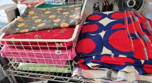 lot 400 image: LOT OF ASSORTED FABRIC AS SHOWN.