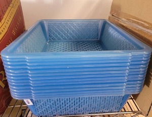 lot 349 image: LOT OF PLASTIC BASKETS.