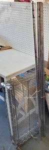 lot 393 image: METRO STYLE SHELF UNIT AS SHOWN. DISASSEMBLED.