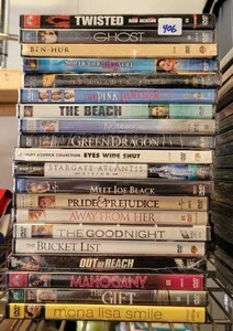 lot 406 image: LOT OF ASSORTED DVDS AS SHOWN.