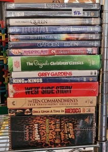 lot 412 image: LOT OF ASSORTED DVDS AS SHOWN.