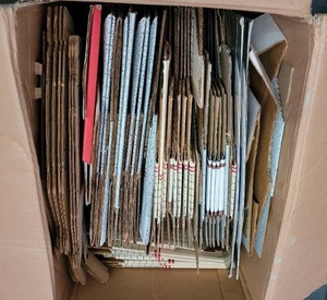 lot 420 image: LOT OF CARDBOARD BOXES AS SHOWN.