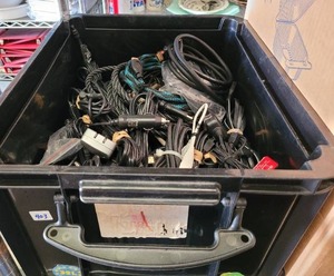 lot 403 image: LOT OF ASSORTED CORDS AND MORE.