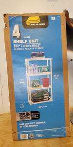 lot 7 image: PLANO 4-SHELF UNIT IN PACKAGE
