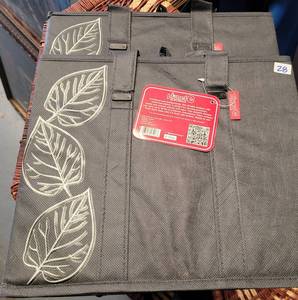 lot 28 image: (2) LARGE COLLAPSIBLE SHOPPING BAGS WITH TAGS