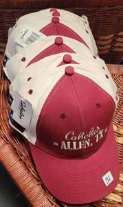 lot 31 image: (6) CABELAS CAPS WITH TAGS