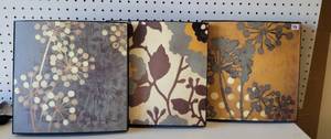 lot 73 image: SET OF 3 DECORATIVE SQUARE FRAMES