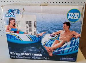 lot 74 image: RIVER SPORT TUBES TWIN PACK IN BOX