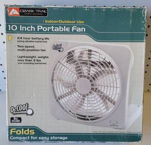 lot 85 image: OZARK TRAIL 10 INCH PORTABLE FAN IN BOX