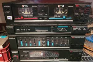lot 94 image: MAGNAVOX STEREO CASSETTE DECK, AMFM STEREO TUNER, 10-BAND GRAPHIC EQUALIZER, STEREO INTEGRATED AMPLIFIER.