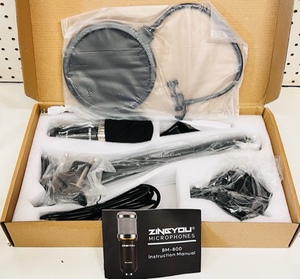 lot 24 image: ZINGYOU Black BM-800 Microphone Set for Studio Recording &amp Broadcasting&nbsp