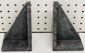 lot 37 image: Two New Threshold Target Brand Marble Bookends