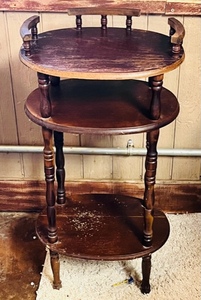 lot 68 image: AntiqueVintage Unusual Wooden&nbsp Hallway Table