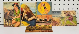 lot 72 image: Five WWII Era Pinup Girls Postcards