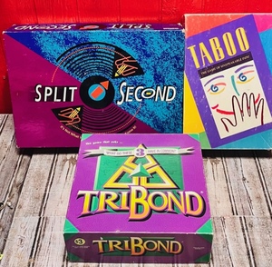 lot 159 image: Split Second, Taboo, &amp TriBond Games