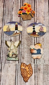 lot 165 image: Six Beautiful Refrigerator Magnets - Including SFI Angel