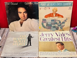 lot 179 image: Four Vintage 33 Albums - Including Neil Diamond, Peggy Lee, Jerry Vale, &amp The Buddy Holly Story