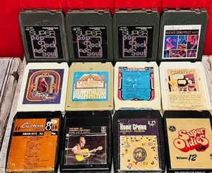 lot 182 image: Twelve Vintage 8 Tracks - Including Chicago, Gordon Lightfoot, Johnny Rivers, &amp Assorted Rock and Soul Compilations