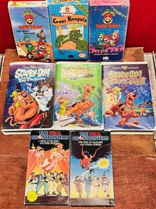 lot 224 image: Three Rare 1980s Super Mario Bros. Super Show &amp Two Rare The Real Ghostbusters Videos W Three Scooby-Doo Videos